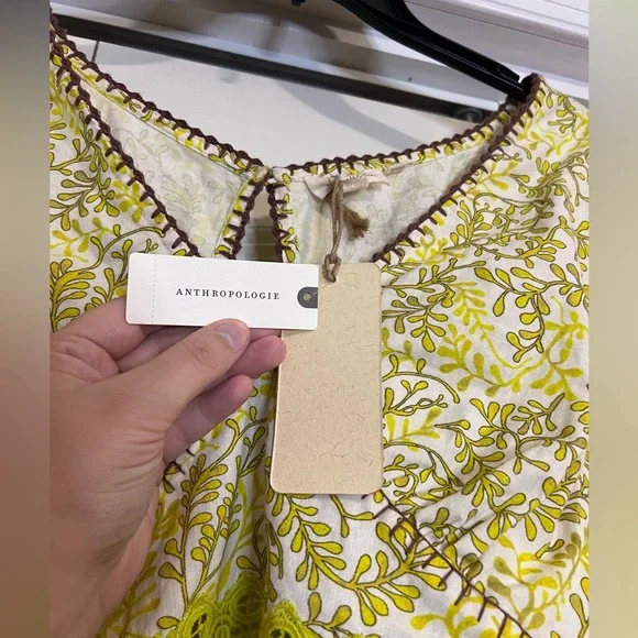 Anthropologie Let Me Be Lace Inset Blouse - Picture 10 of 10